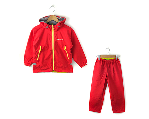 レア?!☆ mont-bell キッズ レイントレッカー レインウェア 上下