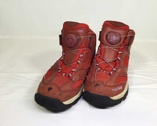 【mont bell / モンベル】トレッキングシューズ：マリポサトレール キッズ レッド 21.0cm　ID2160